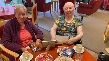 Reuniting two sisters at Radcliffe care home